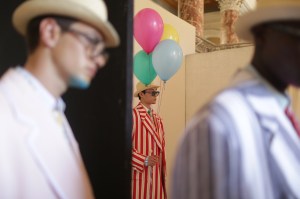 Backstage at Thom Browne Men's Spring 2019