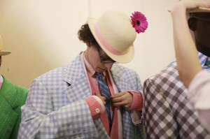Backstage at Thom Browne Men's Spring 2019