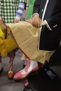 Backstage at Thom Browne Men's Spring 2019