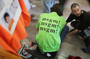 Backstage at MSGM Men's Spring 2019