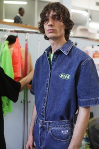Backstage at MSGM Men's Spring 2019