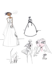 A couture sketch from Viktor&Rolf.