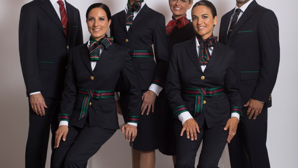 Alitalia uniforms by Alberta Ferretti