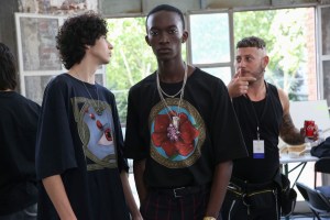 Backstage at Dries Van Noten Men's Spring 2019