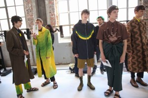 Backstage at Dries Van Noten Men's Spring 2019