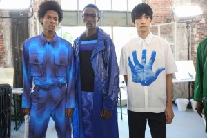 Backstage at Dries Van Noten Men's Spring 2019