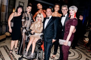 L-R: unknown, Miss Universe 2017 Demi-Leigh Nel-Peters, Jillian Mercado, Maria Borges, Ivan Bart, Marquita Pring, Eric Rutherford and Maye Musk