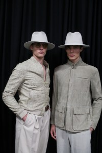 Backstage at Giorgio Armani Men's Spring 2019