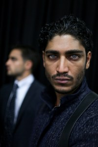 Backstage at Giorgio Armani Men's Spring 2019