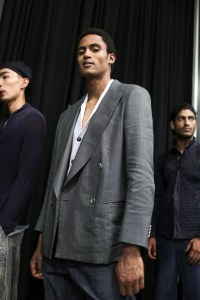 Backstage at Giorgio Armani Men's Spring 2019