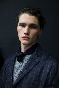 Backstage at Giorgio Armani Men's Spring 2019