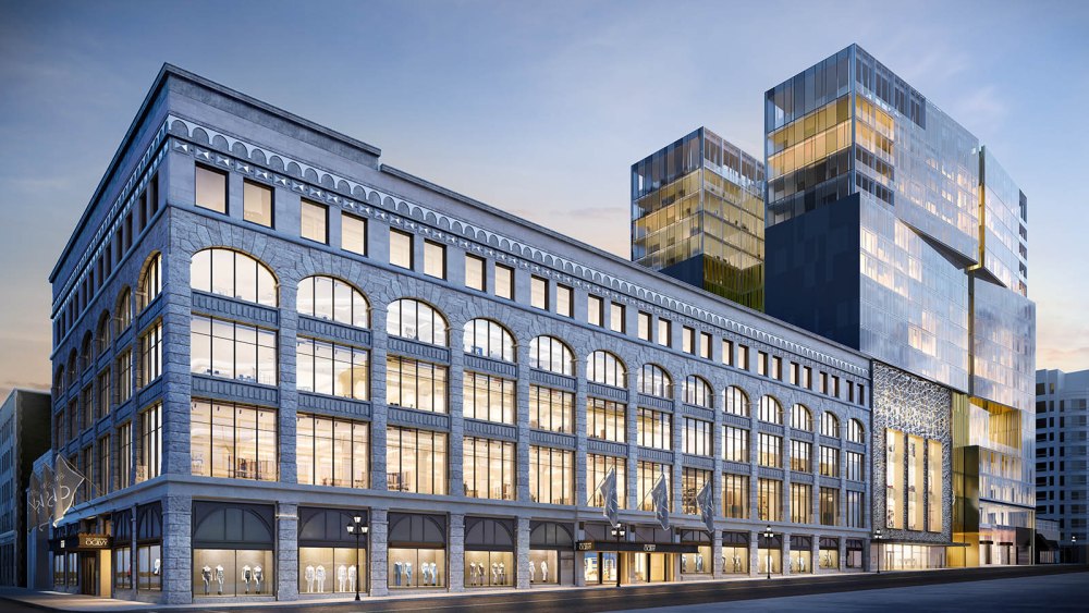 A rendering of the Holt Renfrew Ogilvy exterior.