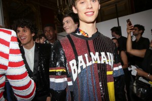 Backstage at Balmain Spring 2019