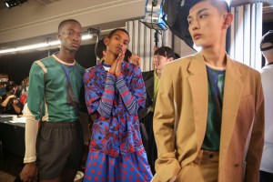 Backstage at Kenzo Spring 2019