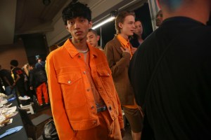 Backstage at Kenzo Spring 2019