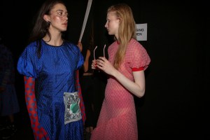 Backstage at Kenzo Spring 2019
