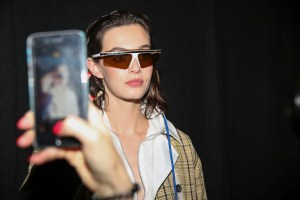 Backstage at Kenzo Spring 2019