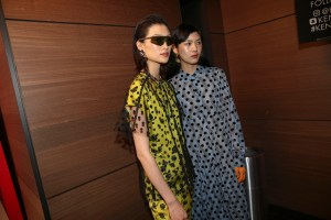 Backstage at Kenzo Spring 2019