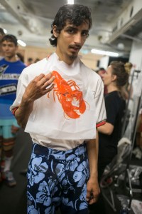 Backstage at Liam Hodges Men's Spring 2019