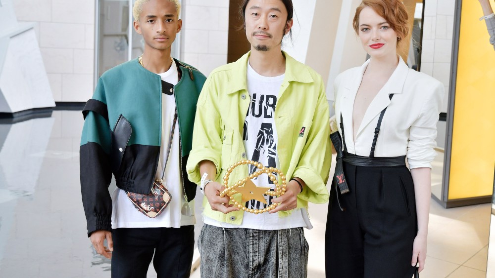 Jaden Smith, Masayuki Ino, and Emma Stone