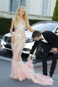 Paris Hilton and River Viiperi arriving to the 66th Cannes Film Festival, 2013