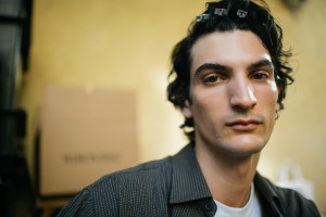 Backstage at Roberto Cavalli men's spring 2019
