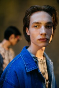 Backstage at Roberto Cavalli men's spring 2019