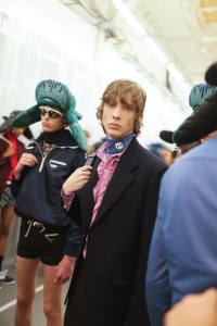 Backstage at Prada Men's Spring 2019