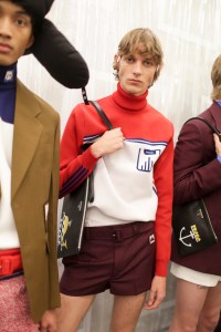 Backstage at Prada Men's Spring 2019
