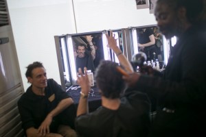 Backstage at Oliver Spencer Men's Spring 2019