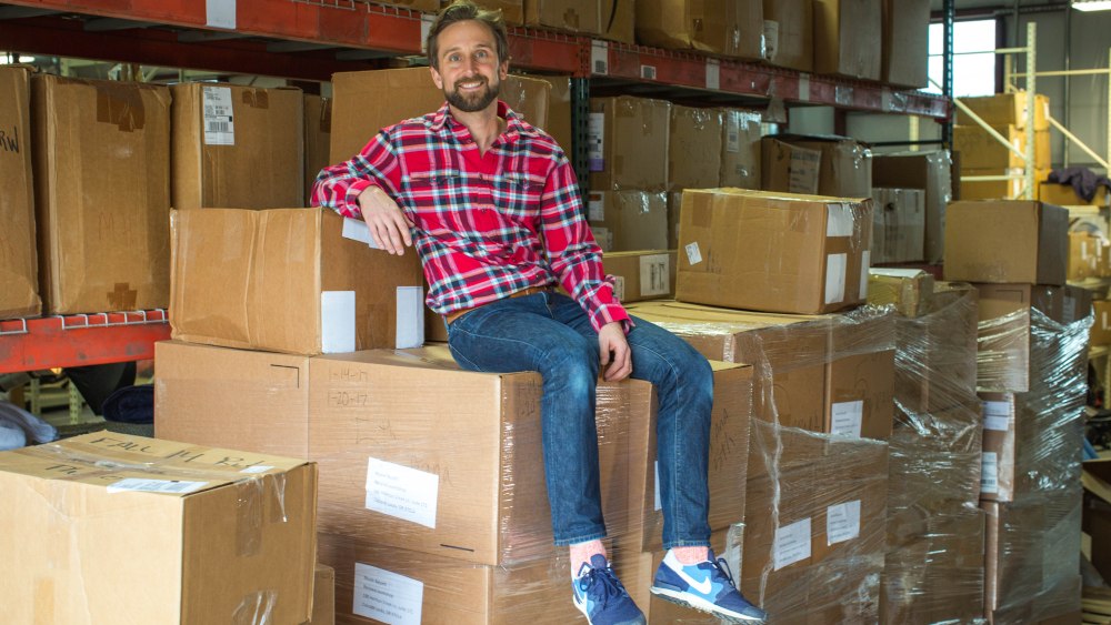 Jeffy Denby at The Renewal WorkshopÕs warehouse.