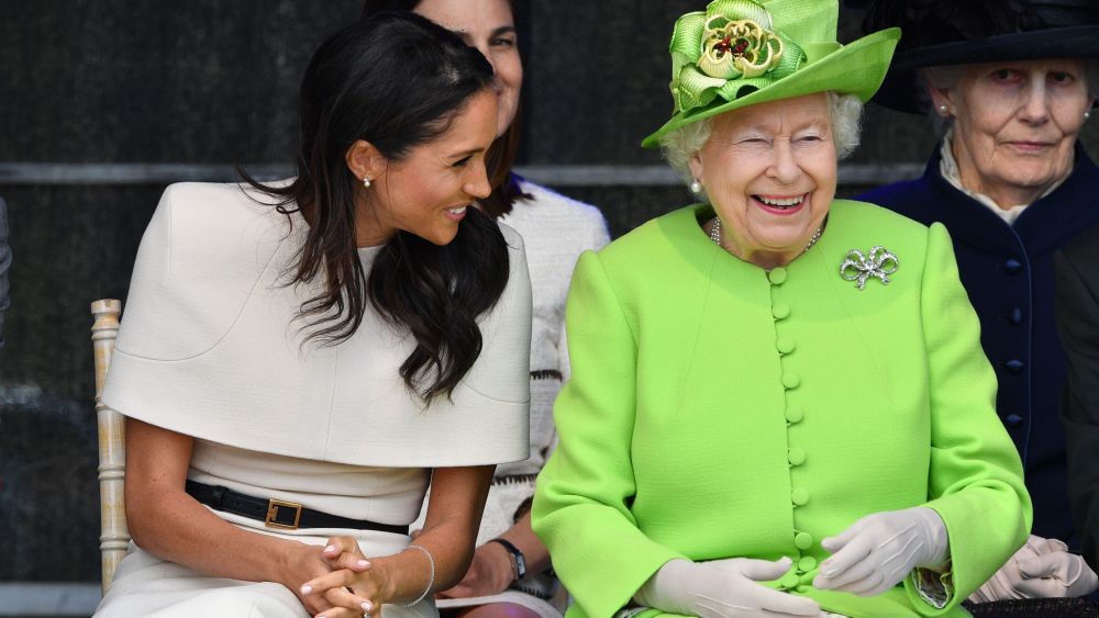 Queen Elizabeth II, Meghan Duchess of Sussex open the new Mersey Gateway Bridge