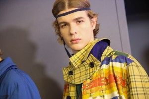 Backstage at Sacai Spring 2019