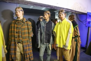 Backstage at Sacai Spring 2019