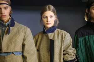 Backstage at Sacai Spring 2019