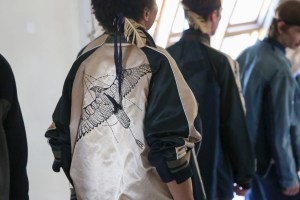 Backstage at Sacai Spring 2019