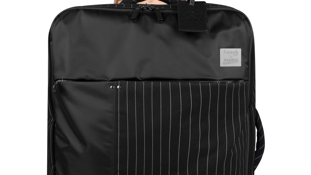 A suitcase from the Jean Paul Gaultier capsule for Lipault.