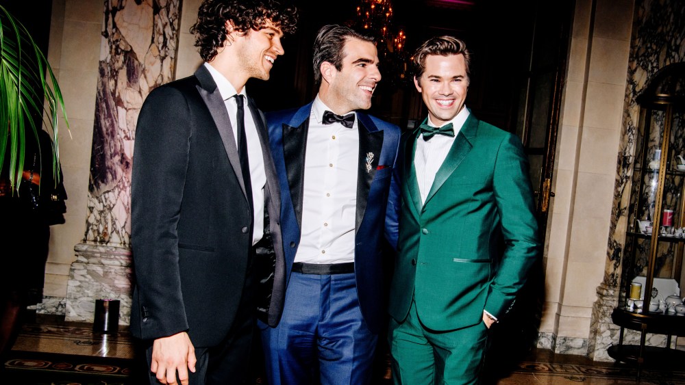 Miles McMillan, Zachary Quinto and Andrew RannellsTony Awards, After Party, The Plaza Hotel, New York, USA - 10 Jun 2018