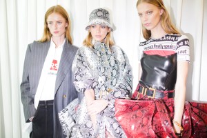 Backstage at Versace Men's Spring 2019