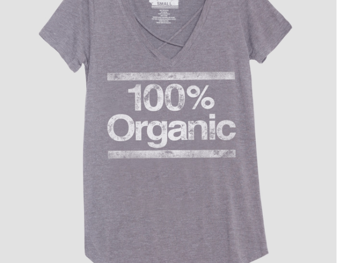 Image of Target "100% Organic" t-shirt