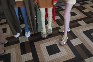 Backstage at Acne Studios RTW Spring 2019
