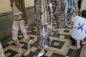 Backstage at Acne Studios RTW Spring 2019