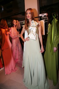 Backstage at Alexis mabille Couture Fall 2018