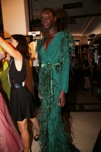 Backstage at Alexis mabille Couture Fall 2018