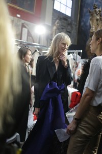 Backstage at Sonia Rykiel Couture Fall 2018