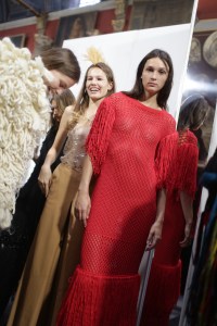 Backstage at Sonia Rykiel Couture Fall 2018