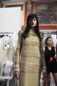 Backstage at Sonia Rykiel Couture Fall 2018