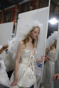Backstage at Sonia Rykiel Couture Fall 2018