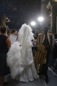 Backstage at Sonia Rykiel Couture Fall 2018