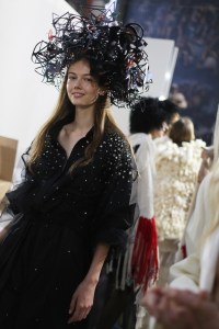 Backstage at Sonia Rykiel Couture Fall 2018